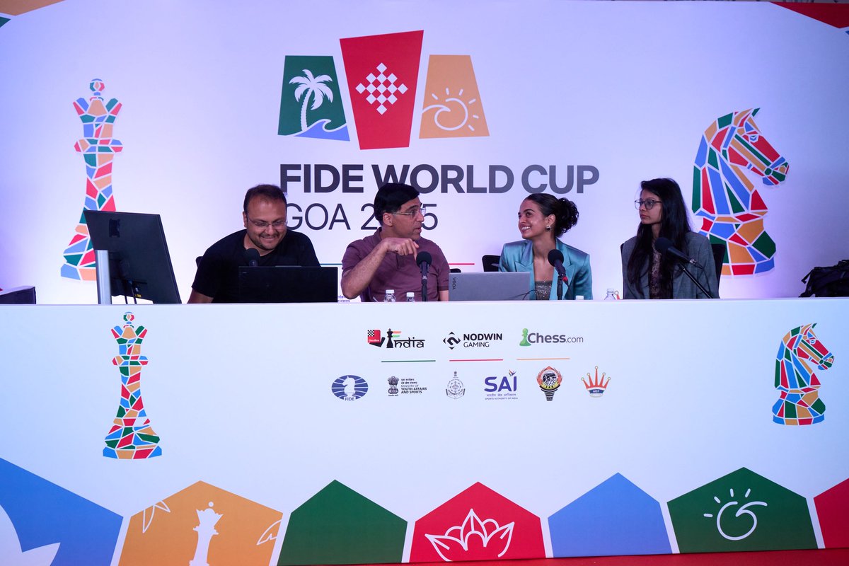 FIDE_chess's tweet image. Round 1 classical stage is complete! ♟️🔥

After two intense games, some players have already booked their place in Round 2 — while others will head into tiebreaks next, where rapid and blitz will decide their fate.

We will have 20 tiebreaks tomorrow! Stay tuned 👀

📍 Goa,…