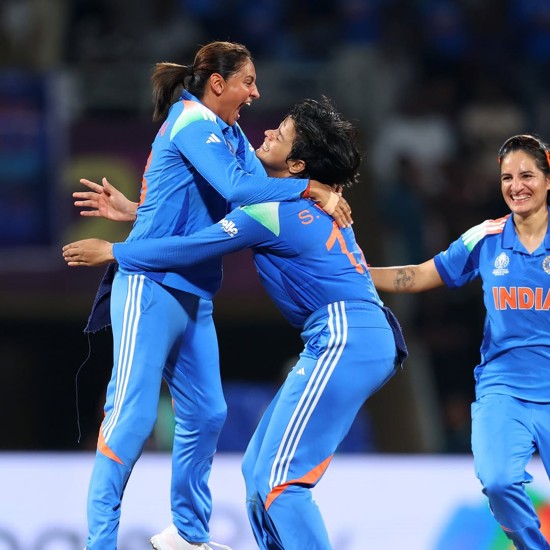 iamneerajkanwar's tweet photo. They’ve done it! 🇮🇳🏆

Team India are World Champions! What a brilliant campaign throughout this World Cup. 

Congratulations to the Women in Blue. You’ve inspired a billion hearts and have set the stage for the future of women’s cricket. https://t.co/7h5mPnwf6P