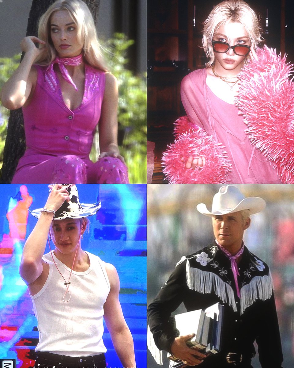 chanlixzip's tweet photo. literally barbie and ken https://t.co/p15DwGOYTw