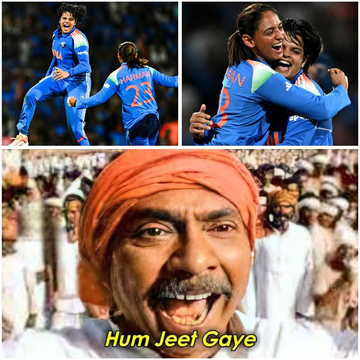 A big big day for all the Indians 🇮🇳
Finally This Nov is different 😂😂🫶🥳🥳

 #INDWvsSAW #CWC2025