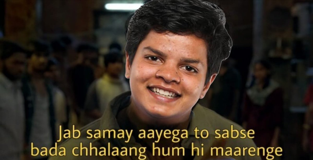 sagarcasm's tweet image. -Wasn’t the first choice of the team
-hasn’t scored a fifty in 40 months
-scored her highest runs in the World Cup final
-took important wickets 

Shafali Verma: