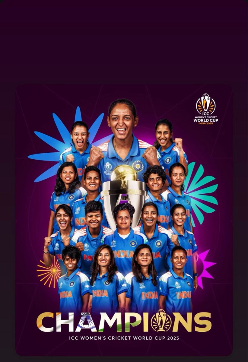 AmiithModi's tweet photo. #WomensWorldCup2025 
Thank you our power women for making us proud 🏏🫡 https://t.co/r9tLScRYpG