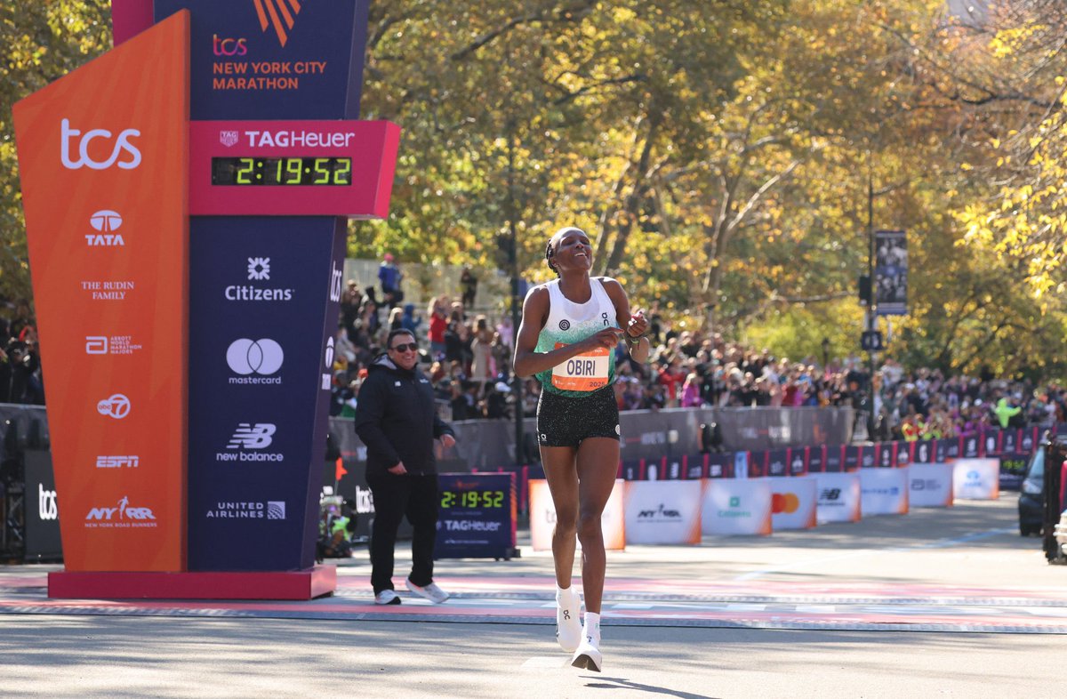 ray_omollo's tweet photo. Kenya celebrates an extraordinary milestone at the New York City Marathon, where our athletes dominated both the men's and women's races. 

Bravo to Hellen Obiri for a record-setting victory, leading an all-Kenyan podium with Sharon Lokedi and Sheila Chepkirui. 

Applause as well to Benson Kipruto for clinching a dramatic win, with Alexander Mutiso and Albert Korir completing another Kenyan sweep.

You have once again lifted our nation's spirit and carried our flag with honour. 

Congratulations, Team Kenya!