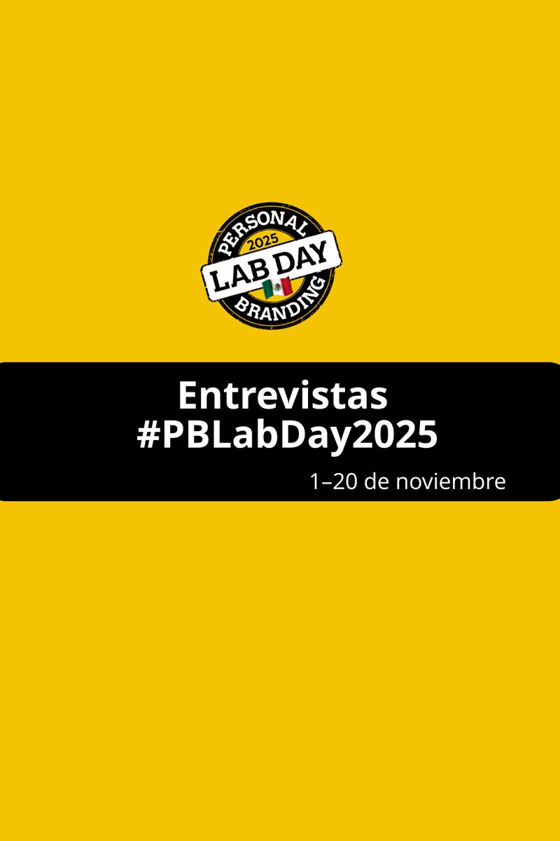 🎥 Entrevistas del #PBLabDay2025
Del 1 al 20 de noviembre, disfruta una serie exclusiva de entrevistas con referentes internacionales del personal branding.
--------
🟣 Humand - Experiencia digital 1-20 Nov  tally.so/r/mekeGk