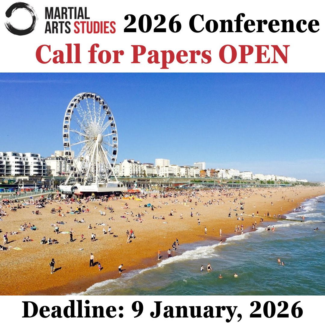 MAstudies's tweet image. The Call for Papers of the Martial Arts Studies Association 10th Annual Conference is now OPEN! Find out more and submit your proposals here: martialartsstudies.org/masa-conferenc…
Deadline for submission is Friday 9th January 2026.