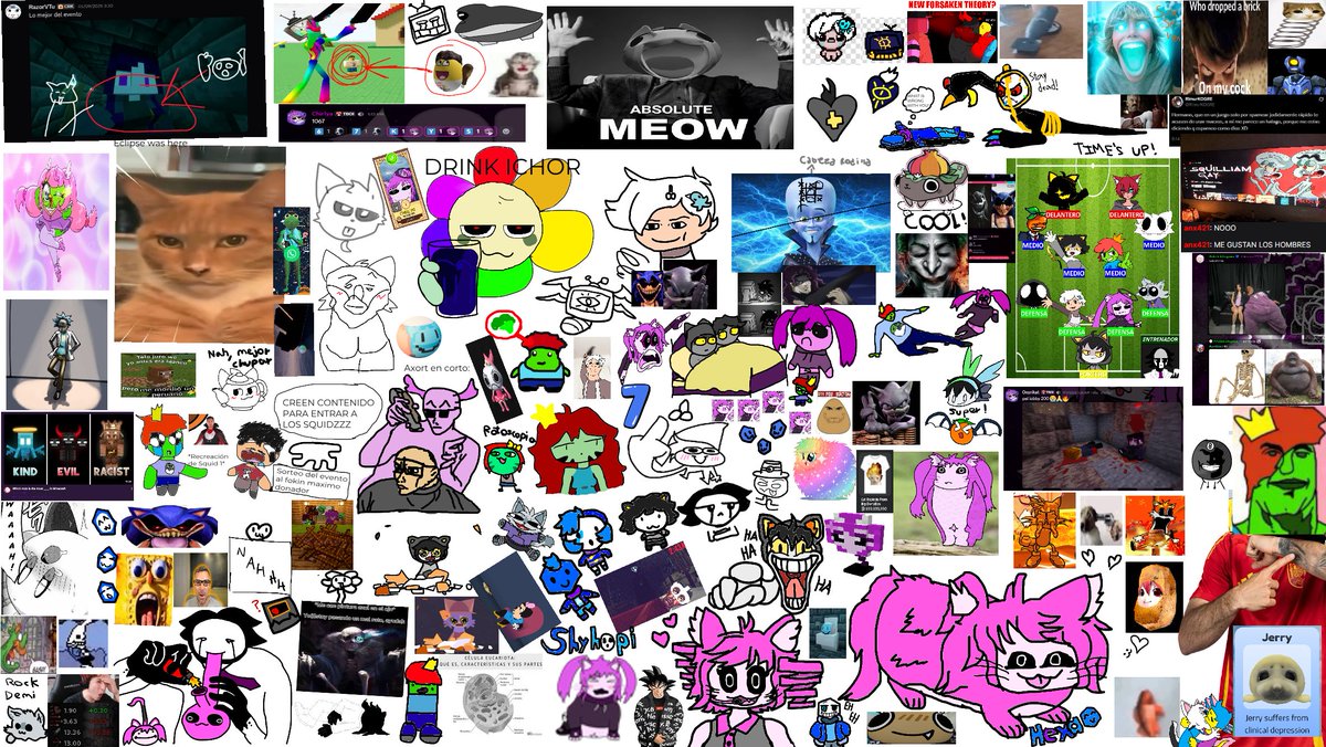 RimurKOGRE's tweet image. Una vez más, dibujando cualquier cosa que saliera de nuestras mentes. Muchísimas gracias a @Azarbeat @gabygark @anx421 @hexamad_ y a @PoKeX_87 por acompañarme metiendo todo y nos veremos el próximo año xD.