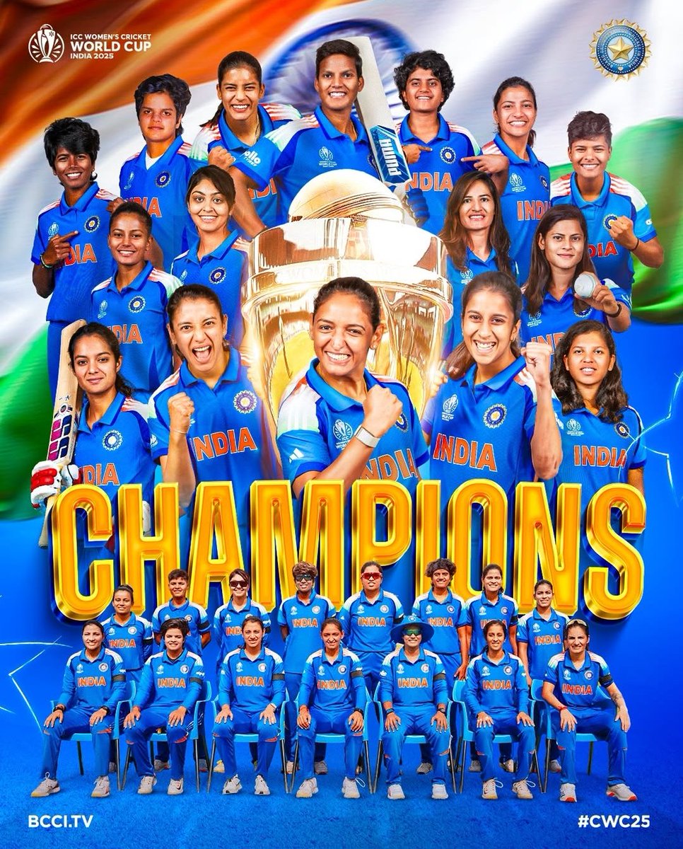 cyberadvashish's tweet image. World Champion 🏆🇮🇳 #CWC2025 #Worlds2025 #ICCWomensWorldCup2025 #India