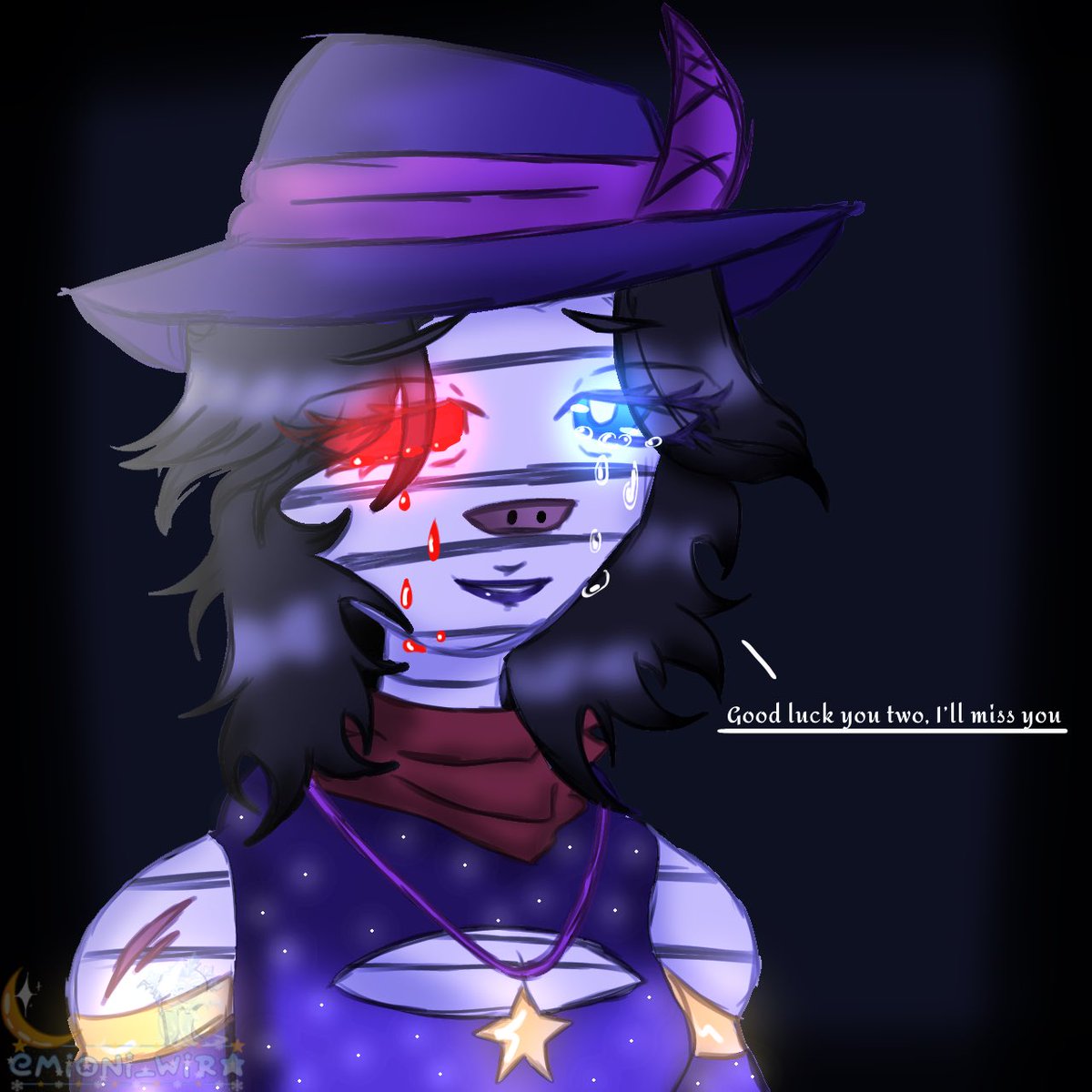 Mioni_Wira's tweet image. “Good luck you two, I’ll miss you” 🗡️

Yesterday it was November 1st, you know what happened in that day but 2020, Piggy fans!! ❤️😊

#robloxpiggy #piggyfanart #zizzypiggy