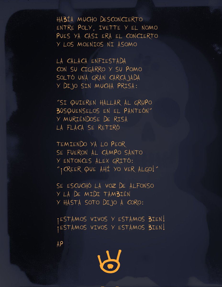 Cómo cada año! #CalaveritasŒ! Dejen la suya en sus comentarios y subimos las mejores!

#EstamosVivosEstamosBien