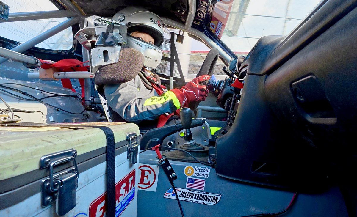 Doing 110 down front straight at NOLA. <a href="/BitcoinRacingUS/">BitcoinRacing USA</a> <a href="/MyGarageID/">GARAGE iD</a>