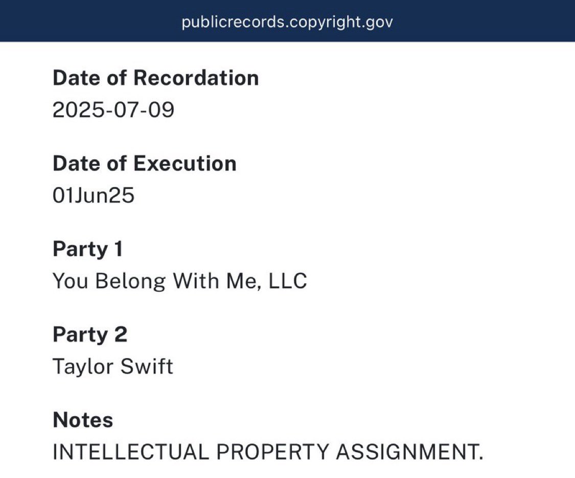 Kisesandlilacs's tweet image. Never forget she named it “you belong with me LLC” 😭❤️
