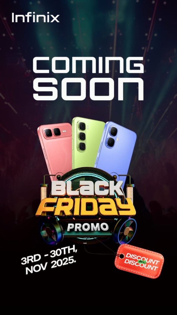 Kiddoisbackk's tweet photo. Nov 3rd isn't just any day. It's the start of the year’s biggest fiesta #InfinixBlackFridayFiesta https://t.co/T1l6an2Iz2
