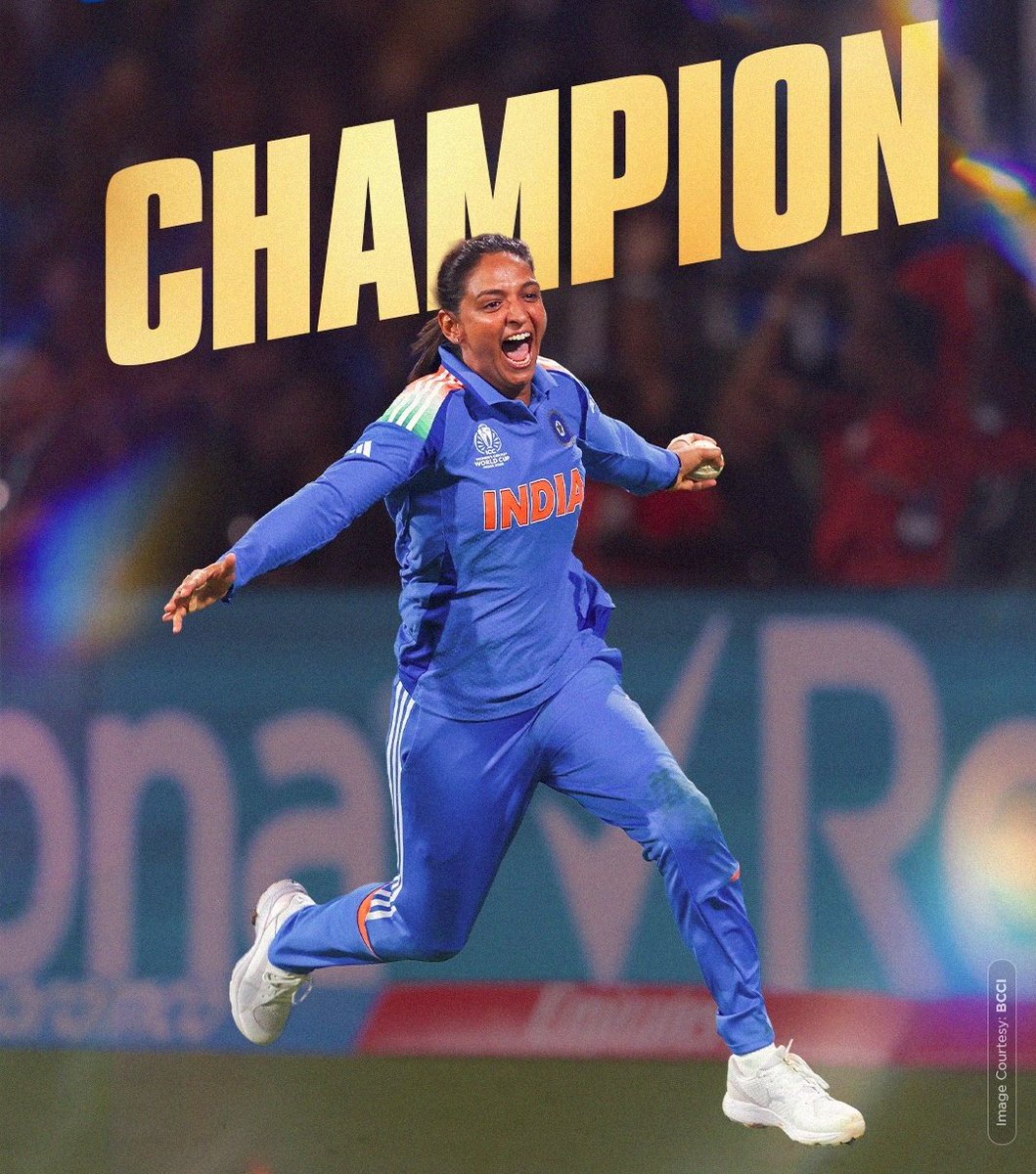 🚨 India won the Women's World Cup 2025🇮🇳🔥
Today is a day etched in history! Harmanpreet Kaur and her lioness army showed the world that Indian women's cricket is unstoppable. This victory isn't just a trophy, it's a nation's pride🏆💙🇮🇳🔥
#indvssa