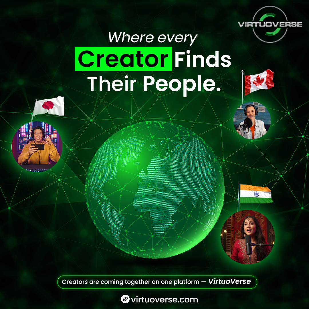 twt_virtuoverse's tweet image. Join the global movement where creators meet, collaborate, and grow together.💜

Join virtuoverse.com

#VirtuoVerse #CreateConnectEarn #GlobalCreators #OnePlatformManyVoices #CreatorCommunity #DigitalUnity