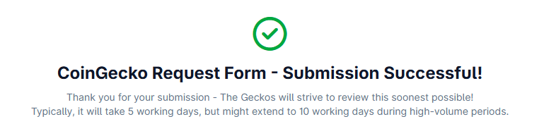 DEGENZVENTER's tweet photo. [6]CoinGecko submission ✅
Degen Z has officially submitted its listing request to CoinGecko!
Another milestone on our journey to make $Z recognized globally.
Stay tuned. #DegenZ #CoinGecko #Web3 https://t.co/FqXVwPPn3P