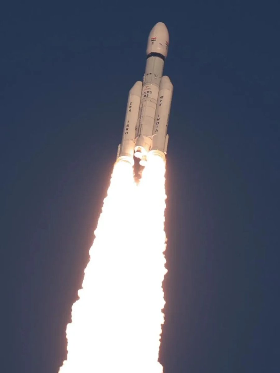 Dr_NarayanaP's tweet image. Heartiest congratulations to @isro on the successful launch of India’s heaviest communication satellite CMS-03. 

This remarkable achievement reflects our nation’s growing capabilities, innovation, and determination to lead in space technology. 

#ISRO #CMS3 #LVM3M5