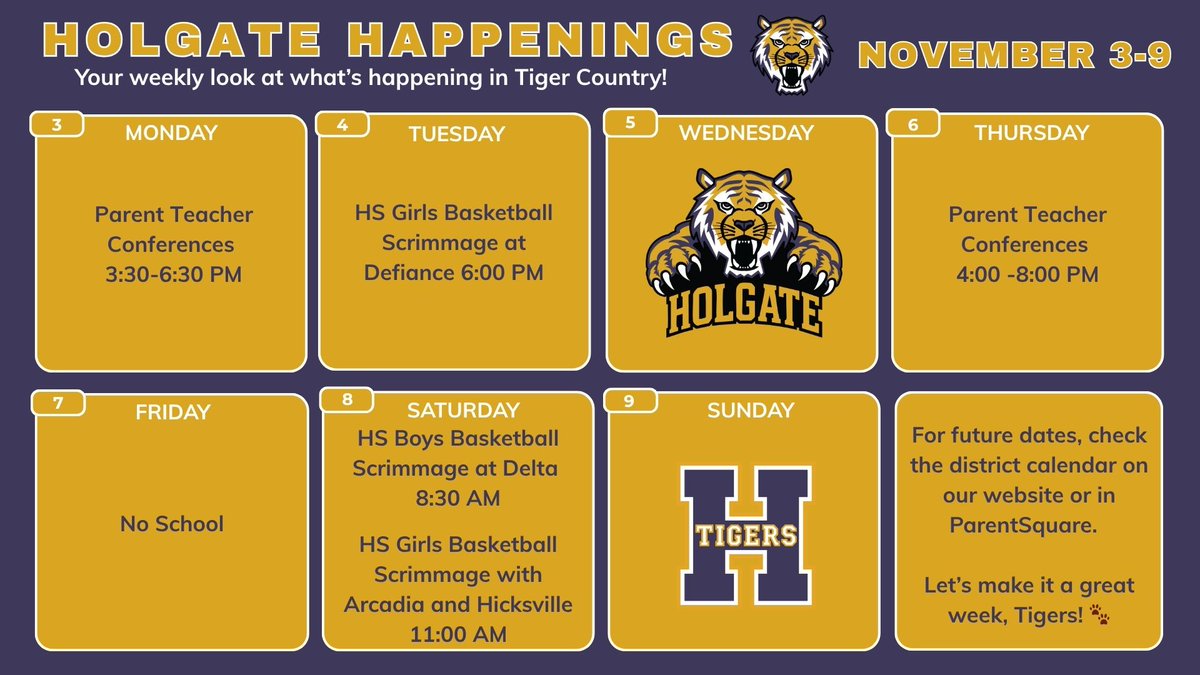 Holgate Happenings psqr.io/biE_1wZwy2 via <a href="/ParentSquare/">ParentSquare</a>