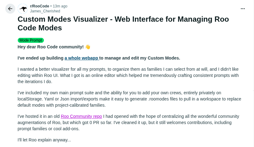 I wanted to post it on reddit but I can't, so