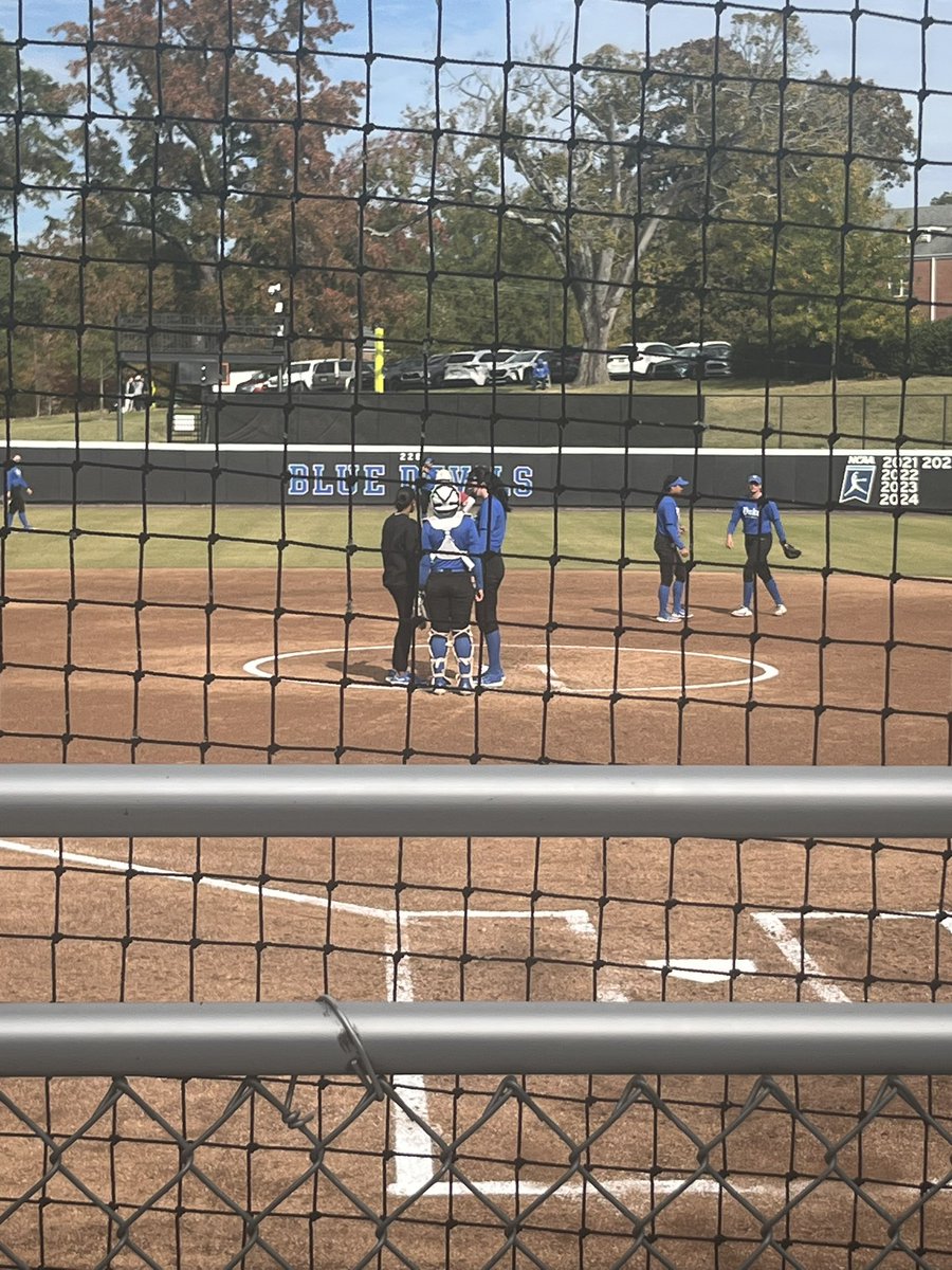 Had a blast watching Duke softball! Can’t wait for the next game 💙🥎
#CCU #softball #love4thegame

<a href="/DukeCoachYoung/">Marissa Young</a> <a href="/DukeSOFTBALL/">Duke Softball</a> <a href="/oliviaadyan/">“Coach Liv” Olivia Watkins</a> <a href="/CoachTaylor_W/">Taylor Wike</a> <a href="/JalaWright14/">Slayla</a> <a href="/lmaulden15/">Lisa Maulden</a> <a href="/UWAA_United/">United Women’s Athletic Association</a> <a href="/thealliancefp/">The Alliance Fastpitch</a> <a href="/FastpitchAthRec/">Fastpitch Athlete Recruits</a> <a href="/YAthletesF/">Young Athletes Fitness</a> <a href="/commit2HBCU/">SHOWCASE HBCU</a> <a href="/CoastRecruits/">Coast 2 Coast Recruits</a>