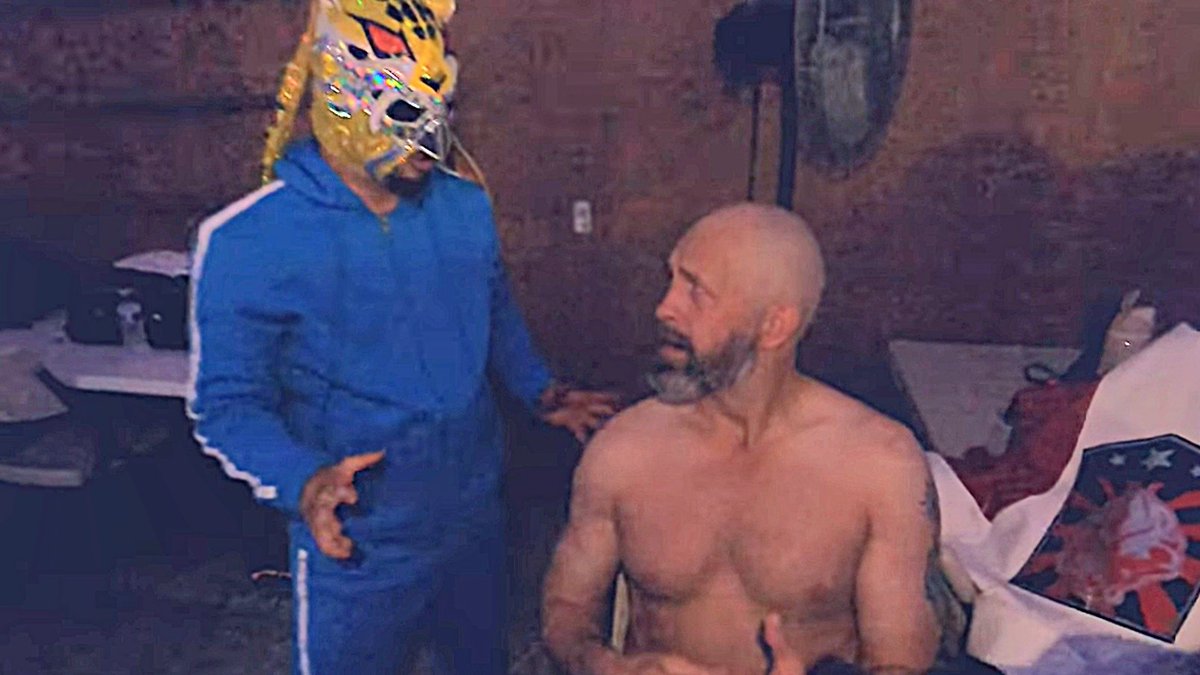 Backstage King Sabre checks on Jeremy Wyatt after Sterling's attack.

💥Watch On YouTube💥
youtu.be/11Y-QiovjAA?si…