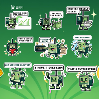 JazzMichaelNase's tweet photo. Part 4 of my #BitFiStickers submission is here! 💚

Another fun batch added to the series — more stickers, more BitFi vibes 👇

#BitFi
@Bitfi_Org https://t.co/pyddXnLm0u