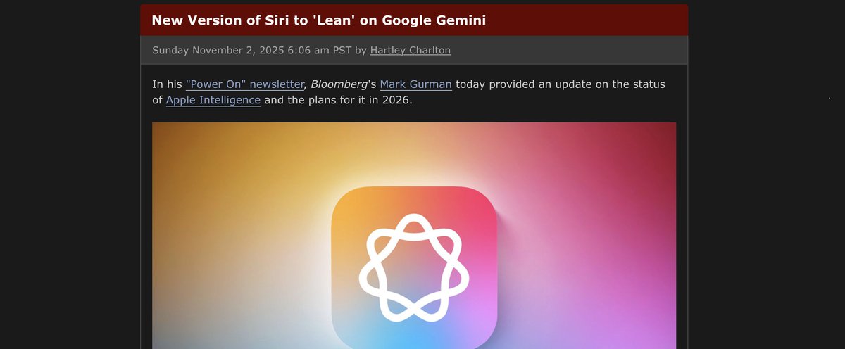 zivdotcat's tweet image. 🚨 Apple is using Google’s Gemini to power the new Siri, launching in March 2026.