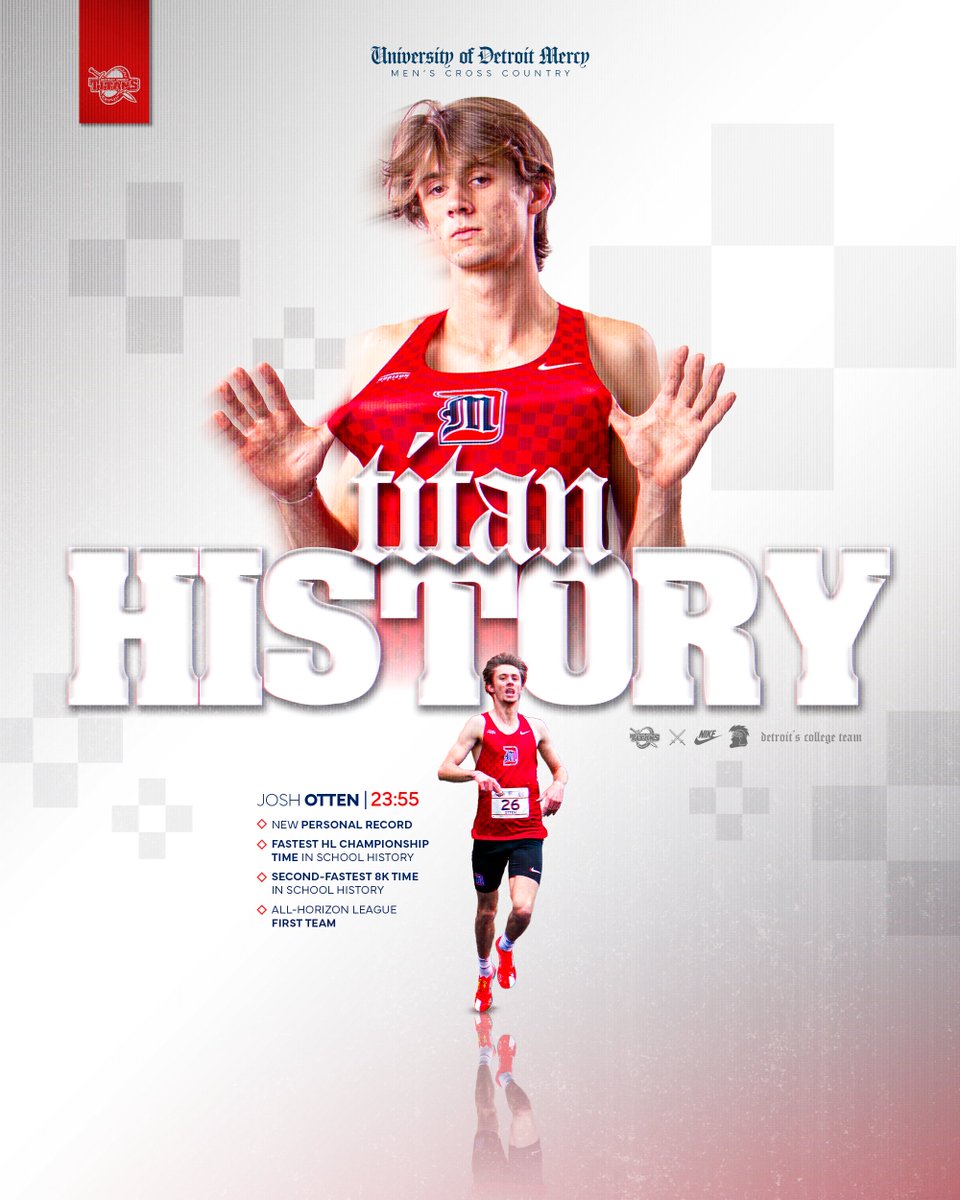 #ICYMI We had a few runners earn All-League and 4 runners put their name in top 5 status in the Titan record book at the #HLXC Championships #DetroitsCollegeTeam ⚔️