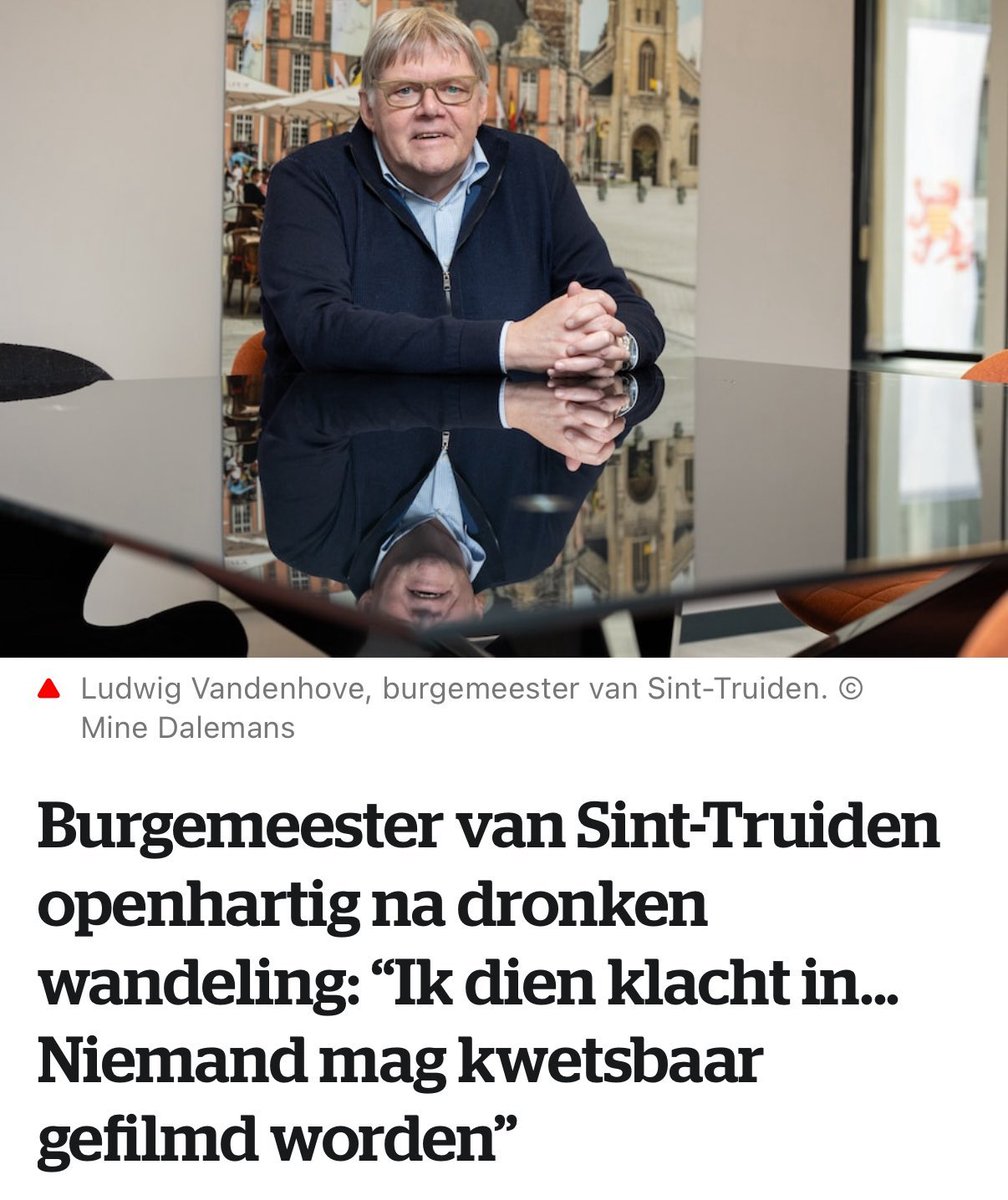 Hij heeft gelijk. Privacy is belangrijk. Misschien daarom kan hij andere burgemeesters en zijn partij overtuigen om niet continu en overal alle burgers te filmen.