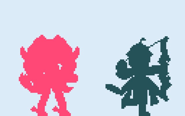 Si eso creen que es todo lo que dibujé, esperen que ya para noviembre tengo a más que elegí para dibujar

Acá dos siluetas de adelanto, seguro sepan quienes son (?)

#wip #pixelart #vtuber