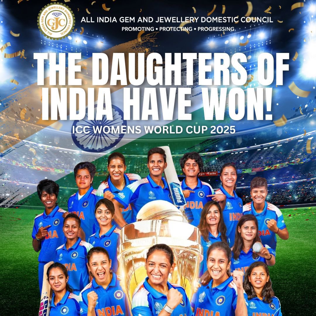 At the stroke of midnight, history roared 😍 The Women in Blue lift the ICC Women’s World Cup 2025, defeating South Africa by 52 runs, the nation stands proud! 🇮🇳🏆 #WorldChampions #ChakDeIndia #worldcup2025 #WomensWorldCup2025 
 
Congratulations to the entire team 💙
<a href="/BCCIWomen/">BCCI Women</a>