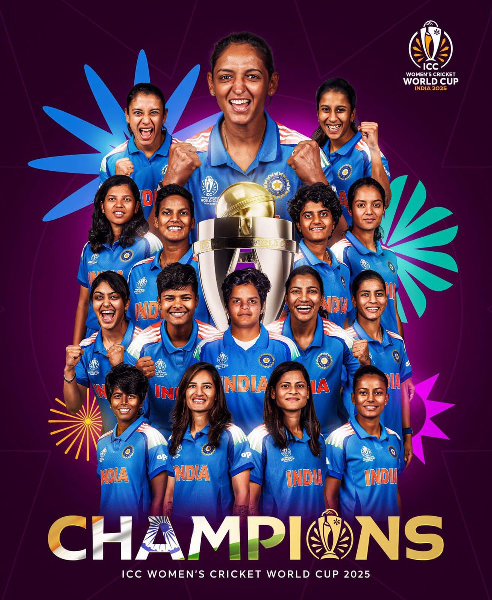 djayakumaroffcl's tweet image. சிங்க பெண்களுக்கு எனது வாழ்த்துக்கள்...

#ICCWomensWorldCup2025
#BCCI Women