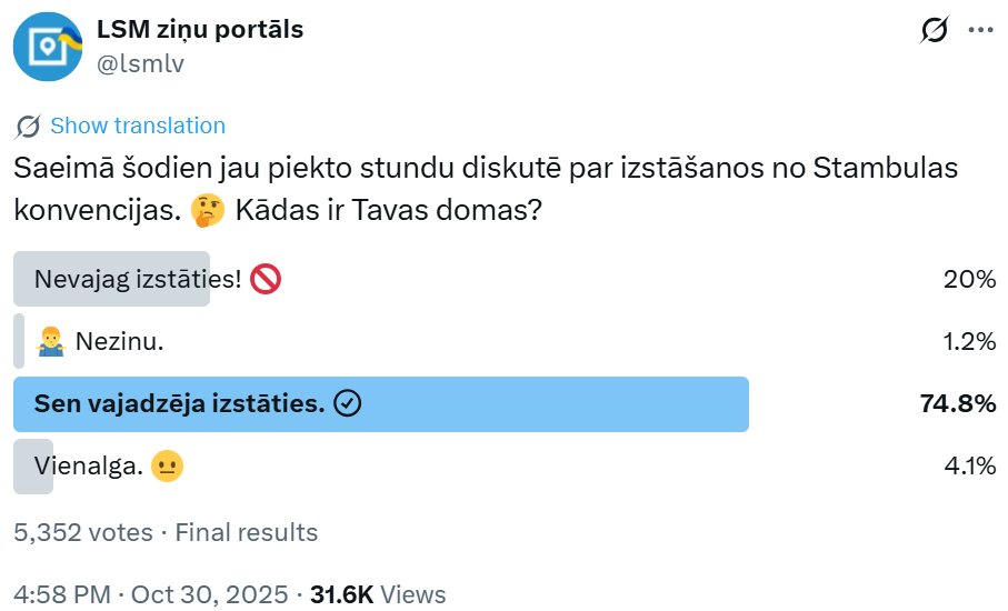 BTiesiskums's tweet image. Cik objektīvu aptauju vēl Jums vajadzēs?