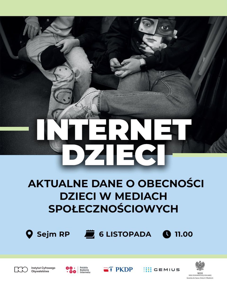 ciesiolkiewicz's tweet image. 🗓️ SAVE THE DATE. Wiosną tego roku wraz z @magdabigaj , @moanrosa , Anną Miotk, Jadwigą Przewłocką, Aleksandrą Załęską i Krzysztofem Mikulskim -  skrócie @fundacjaICO @PKDP_PanstwKom #PBI #Gemius Sejmowa Komisja ds. Dzieci i Młodzieży - opublikowaliśmy ważny raport. 

Jednym ze