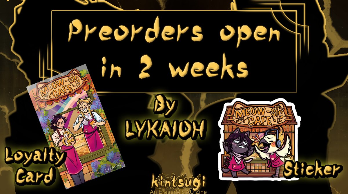 ErasermicZines's tweet image. 💫🖤2 WEEKS UNTIL SECOND ROUND OF  POS💛♾

Due to popular demand, we will be opening for a second round of sales, starting November 16th! 
Sales will be open until the 30th of November, will we see you there? 👀