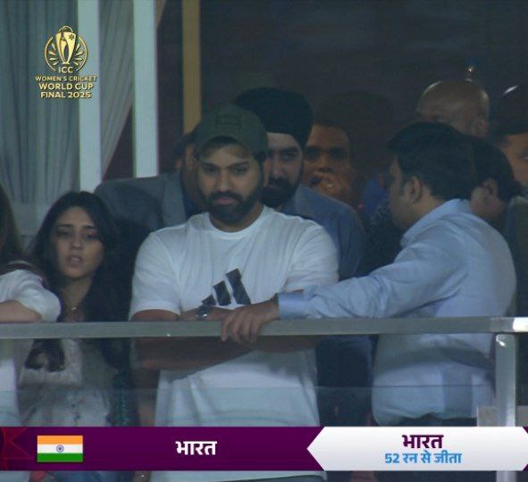 Bro is happy 💔 🥲

#RohitSharma #WomensWorldCup2025