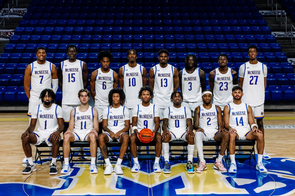 Your 2025-26 McNeese Men’s Basketball Squad! 😎 

#GeauxPokes | #BayouBandits