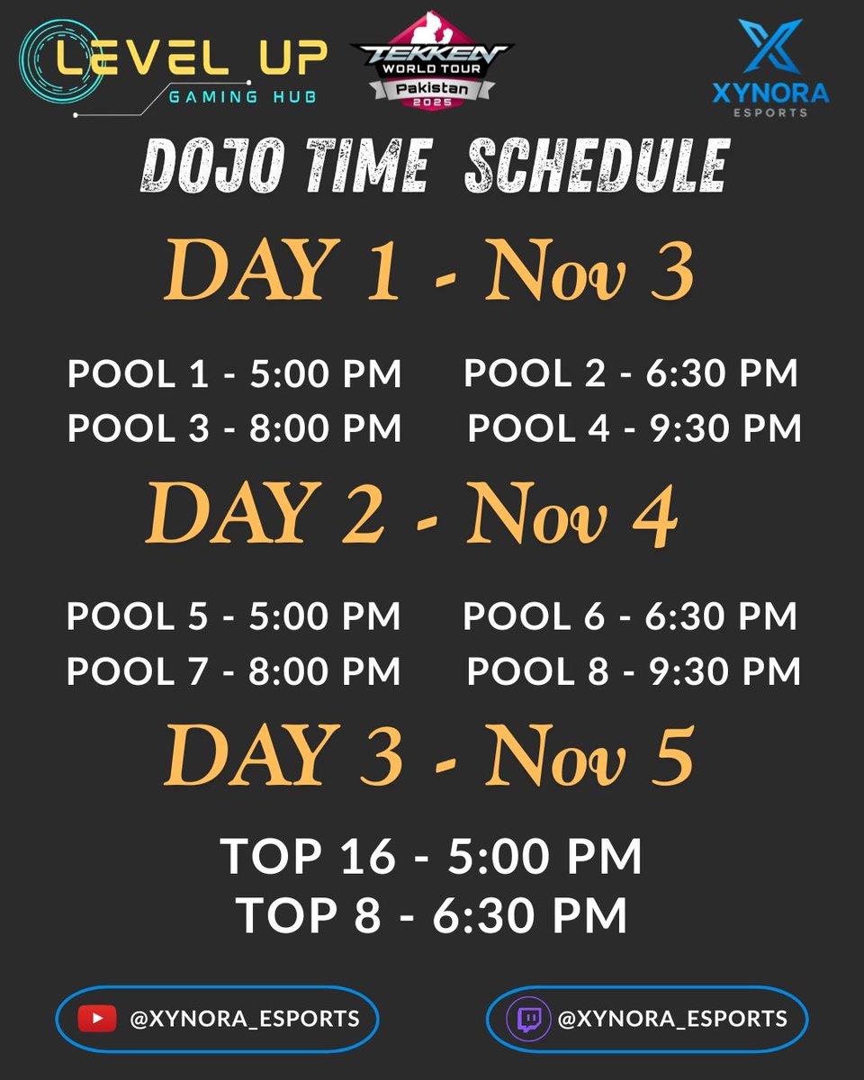 *Important Announcement*
Final Brackets are live Now!!!

start.gg/tournament/fin…

Check your pool and follow provided timeline!
Good Luck to All