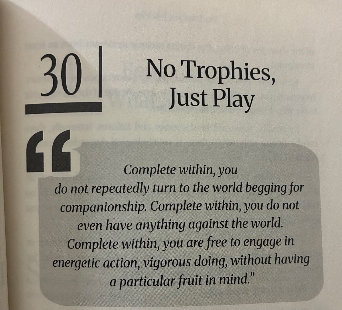 shilpadvait's tweet photo. Your true identity does not depend on any achievement or situation outside of yourself. The world is a playground, good for merriment, but with no real trophies to be won.

Now, go play, fearlessly.

ख़ुद को जानना और ख़ुद से ही लड़ना और अपने आप को बेहतर बनाना यही तो मुक्ति है । जो किया ख़ुद के लिए ही किया उसमे दूसरो से या बाहर से वह वही क्यो बटोरनी ।

#AcharyaPrashant #Quotes

Posted by Sumit Chawla on Acharya Prashant's Gita Mission App.

Download Now -

https://t.co/swdf6Hefpu