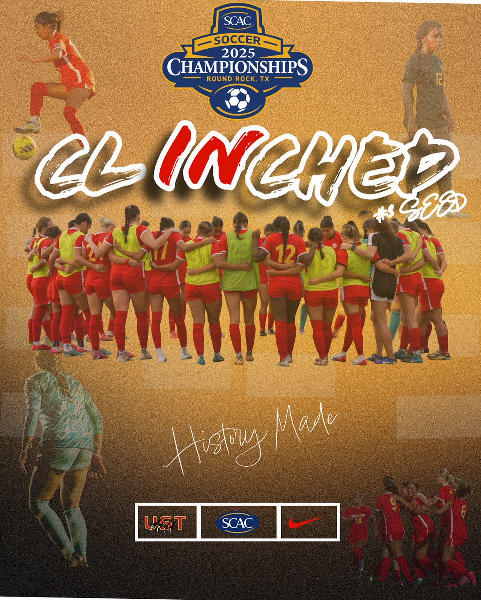 USTWSoccer's tweet image. 📣 History made!

We are IN!! 

Celts enter the  SCAC Tournament for the first time in program history as the #3 seed!

Let the journey begin ❤️⚔️

See you soon Round Rock !!!

 #celtculture #SCACBound #builtforthis
