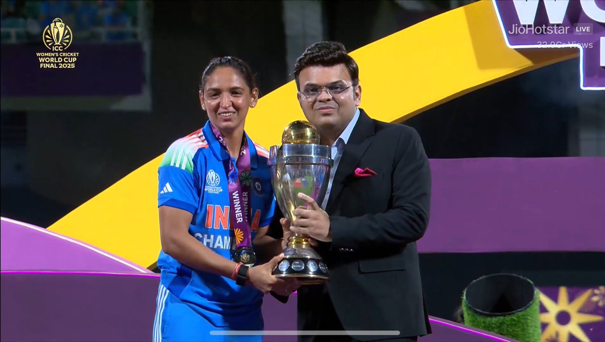 🏆🇮🇳 India… Champions of the World!🏆🇮🇳

ऐतिहासिक पल! अदम्य जज़्बा, शानदार प्रदर्शन और अपार गर्व का क्षण!

#TeamIndia #WomensWorldCup2025 #CWC25 #CWC2025 #INDWvsSAW