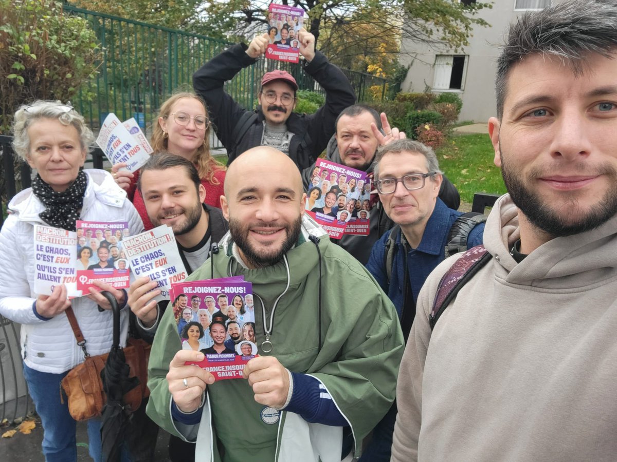 LFIsaintouen's tweet image. Encore un week-end bien chargé pour les insoumis-es de Saint-Ouen !

En porte à porte comme sur les marchés pour échanger avec les audonien-nes sur nos propositions :
➡️ logements dignes et accessibles ;
➡️ services publics pour tous-tes ;
➡️ plus de démocratie participative !