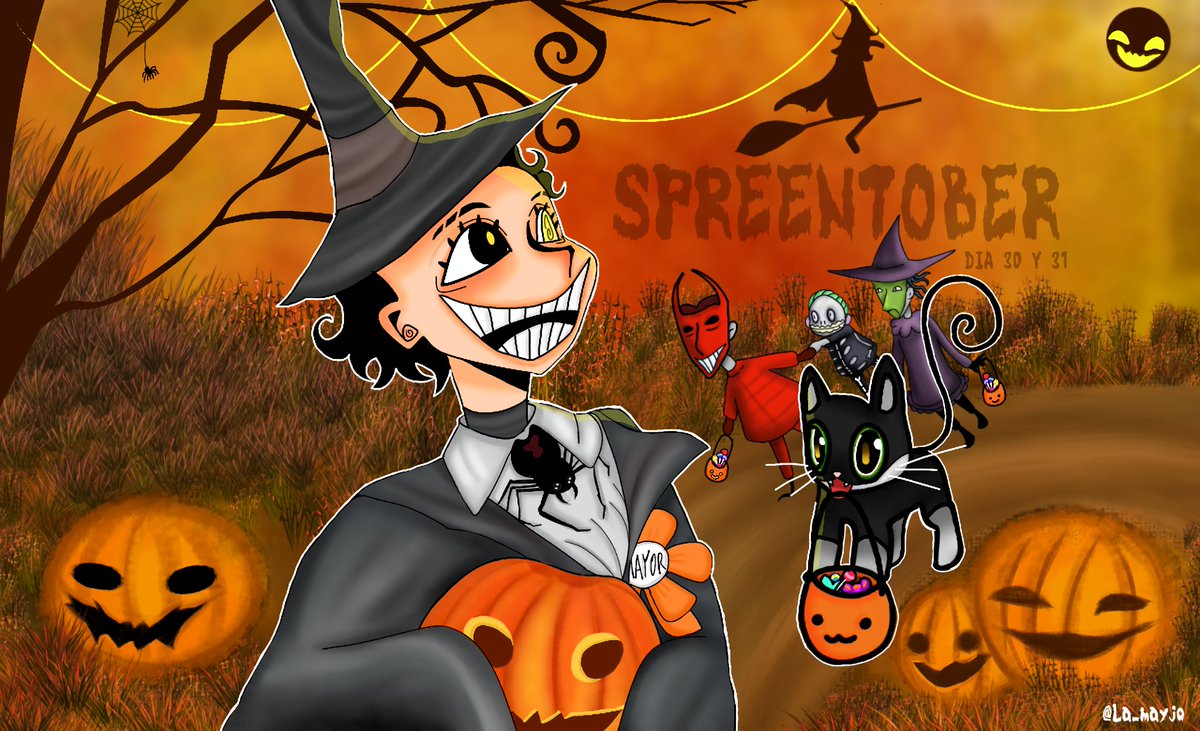 La_mayjo's tweet image. 30 y 31 ~ El extraño mundo de Jack ft Halloween 🕸️🕷️

#spreenfanart #spreentober #spreen