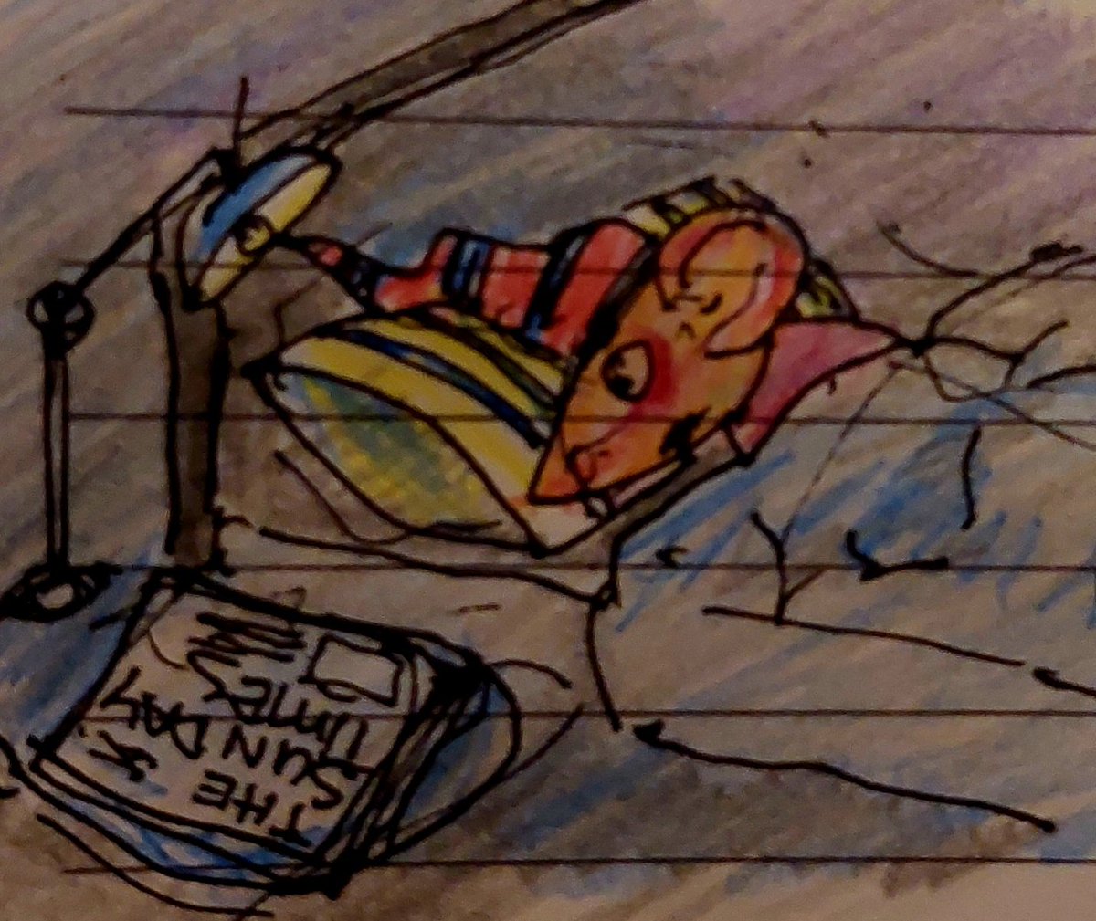 RatRaceBook's tweet photo. Ben rat was gripped by Monday blues,
the dread of the week ahead stew,
that gripped him so tight,
he can't sleep at night,
but woke to find the Sunday news. 
#poetry #poetrycommunity #WritingCommunity #sketch #rat #ratbizniz #mondayblues #sundaynews #workweek https://t.co/PeQpyx4YeK