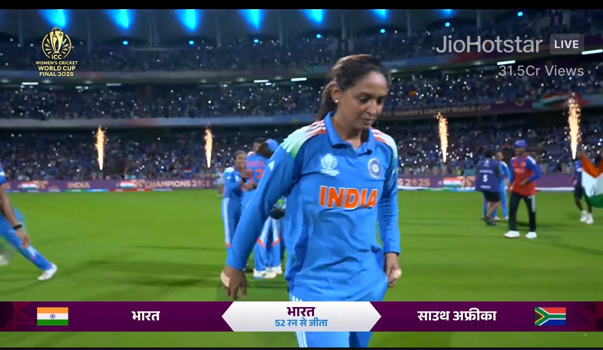 Congratulations team India for becoming world champion

#CWC2025