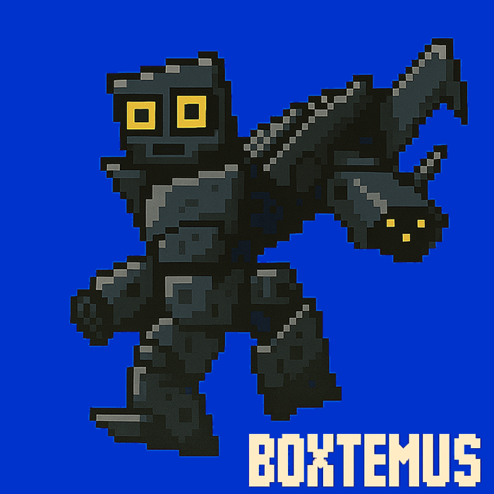 kRYKpto's tweet image. From the Shadows of the darkest bargain-bin comes BoxTemus! , built at a discount from premium dreams! 
#deathbot @ApesOnApeNFT @realDonaldTrump @z00tzAnchorClub 

#BoxTemus