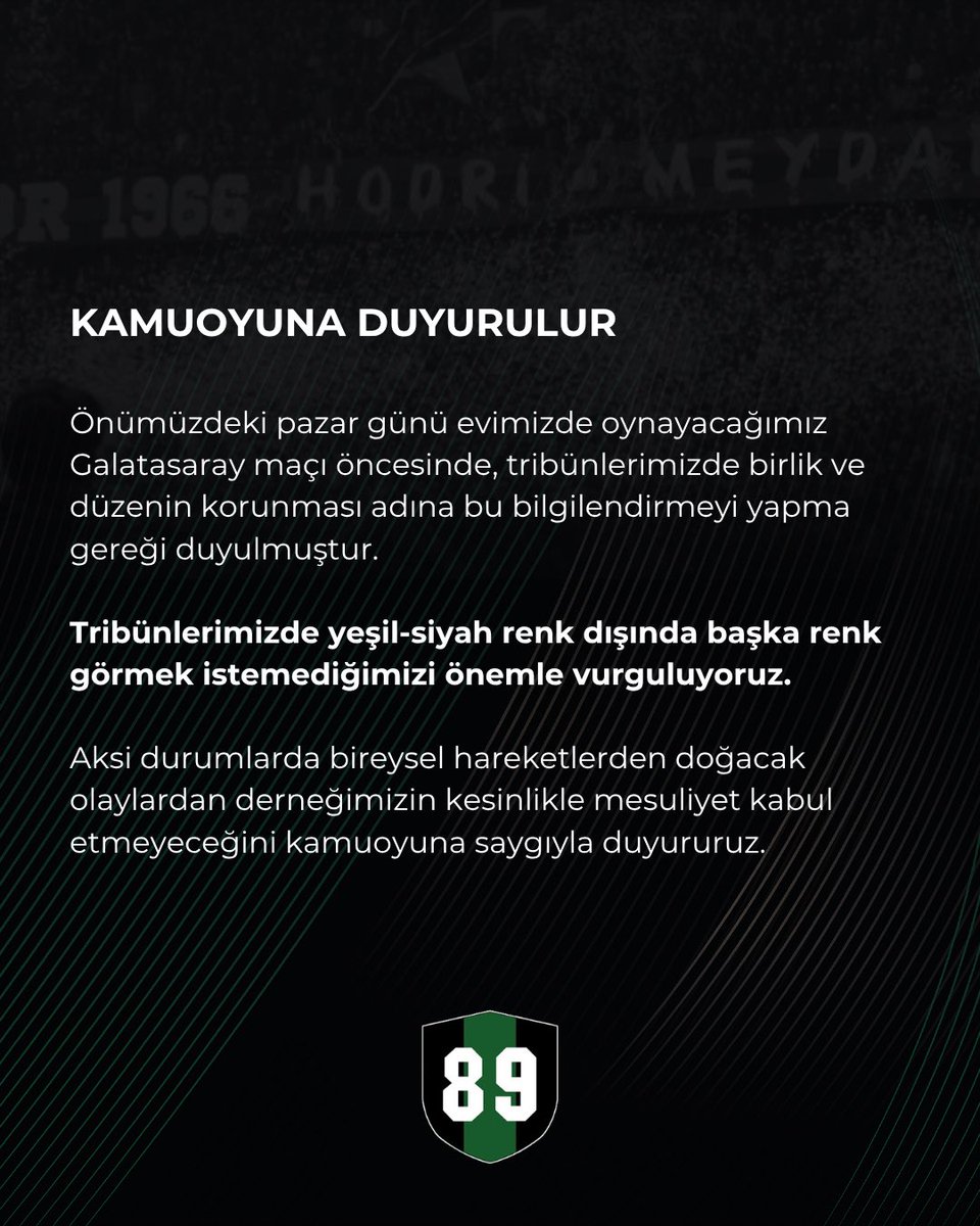 📢 Kamuoyuna Duyurulur