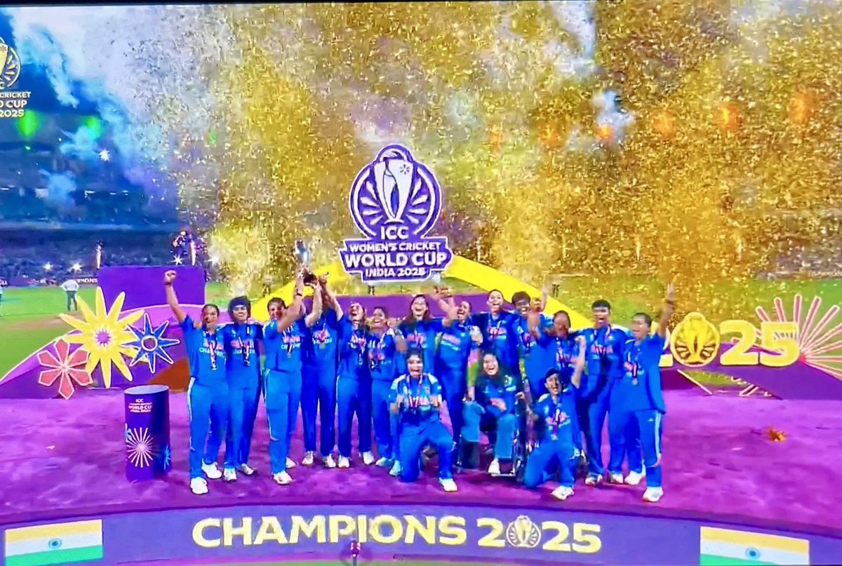 May this year 2025 do to Indian women’s cricket what 1983 did to Men’s. The gutsy girls made it beyond the threshold and claimed the world for themselves.. a mighty Congratulations to the team and everyone involved with the transformation. 🏏 🌎 🏆 Champions