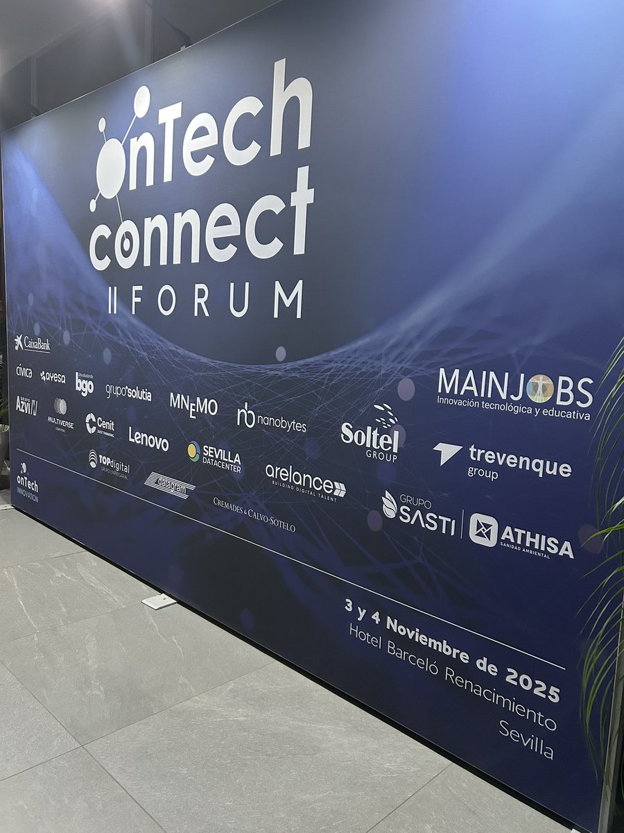 ontech_innova's tweet image. ⏳ #IIConnectForum @ontech_innova 

📍 Hotel Barceló Renacimiento (Sevilla)

#IIConnectForum #onTechInnovation #innovation #IA #computacióncuántica #tecnologíasexponenciales #cloud