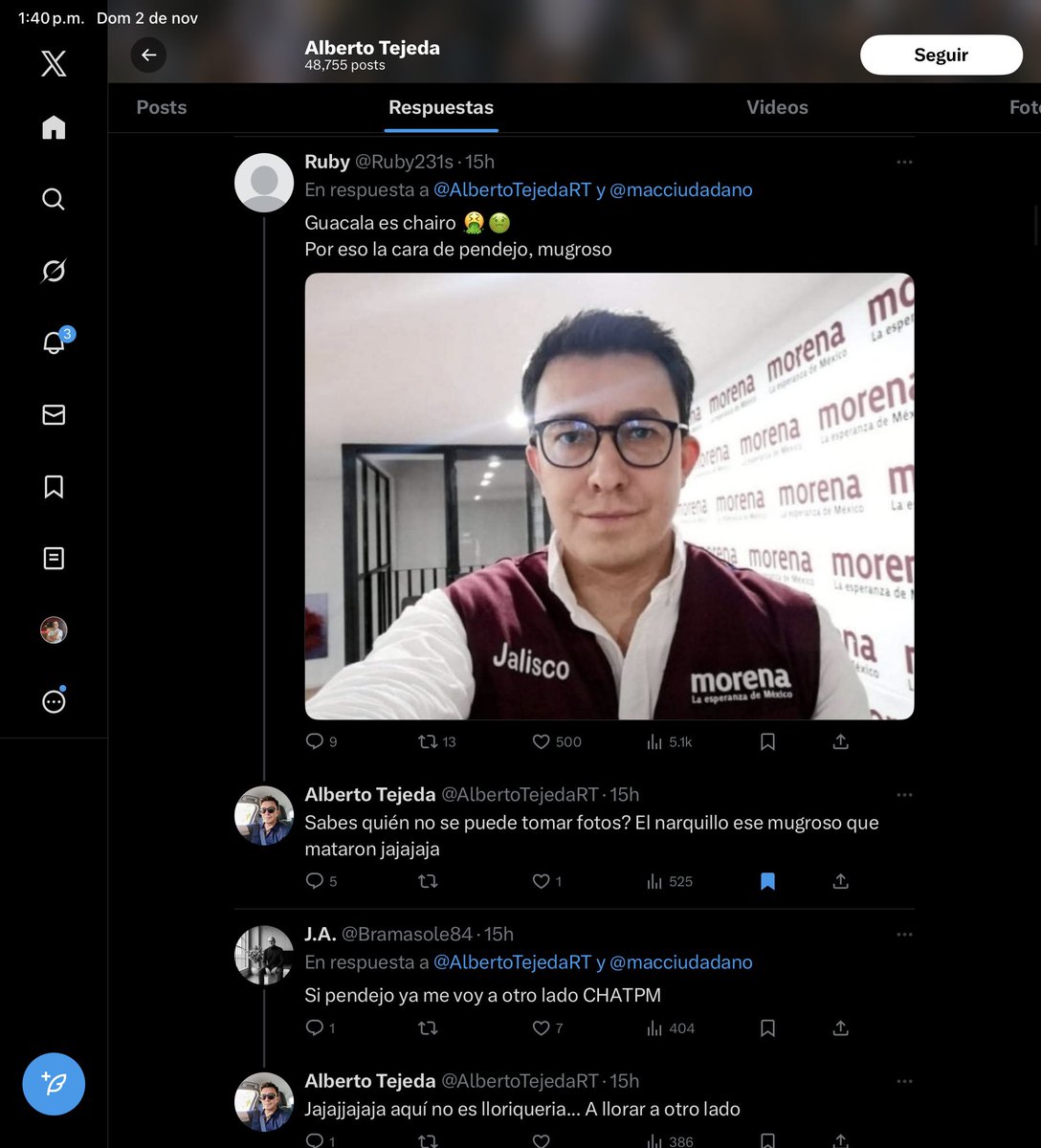CarlosTron65's tweet image. Así de MIERDAS son los aplaudetodo que defienden a la lagartija PASE LO QUE PASE.
Como el descerebrado de @AlbertoTejedaRT 

#FueClaudia