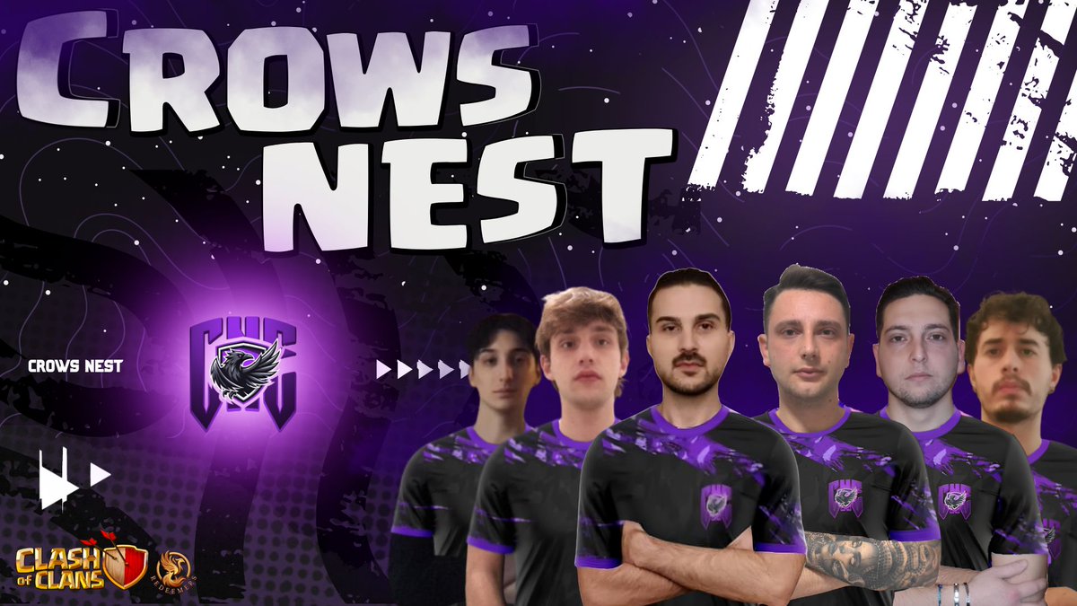 We’re excited to welcome <a href="/Redeemers_Coc/">RDM Crow’s Nest 🐦‍🔥</a>  to Crow’s Nest as our official <a href="/ClashofClans/">Clash of Clans</a> roster. 

Players:
<a href="/Giovanni_coc/">Giovanni</a>
<a href="/harlecoc/">Paolo</a> 
<a href="/IamPercy_coc/">Percy</a>
<a href="/Isolator_CoC/">Isolator🪐</a>
<a href="/Lorenzo48084625/">❄️❄️LORE❄️❄️</a> 
<a href="/iLDiTTaToRe_CoC/">iL DiTTaToRe</a> 
Manager:
<a href="/pupay2k/">monica</a>

#stormtheskies